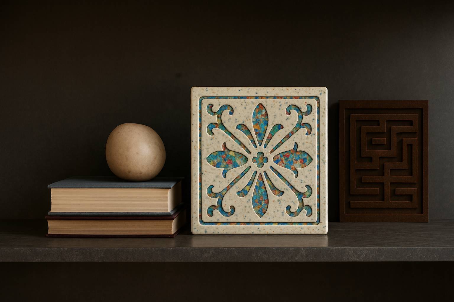 RELIQUIA PLASTICA - Sophisticated artistic tiles (azulejo) from reclaimed Ocean plastic